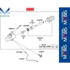 mobis 41-417 clutch release cylinder set for sorento 2006-10